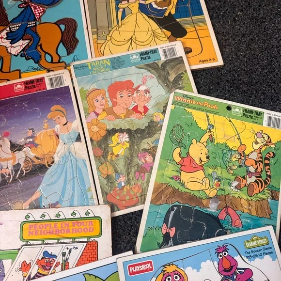 Vintage Playskool Kids Puzzle Set